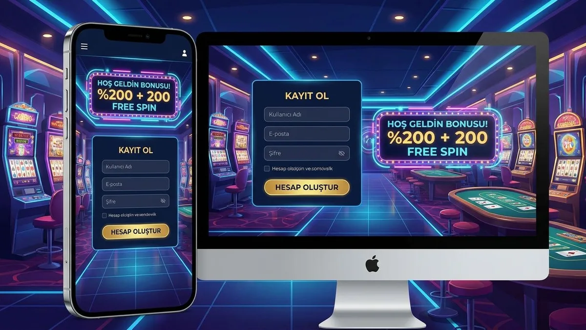 Bonuslu kayıt ekranı